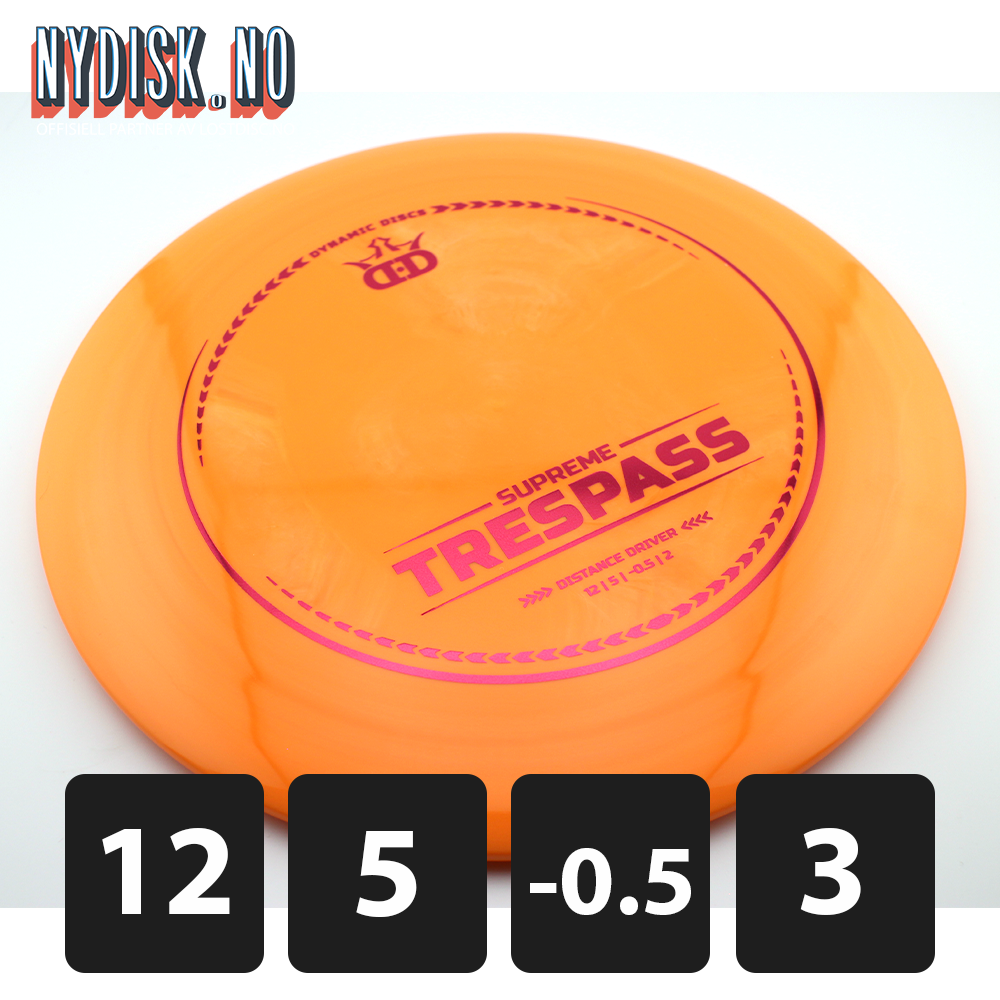 Dynamic Discs Supreme Trespass - First Run