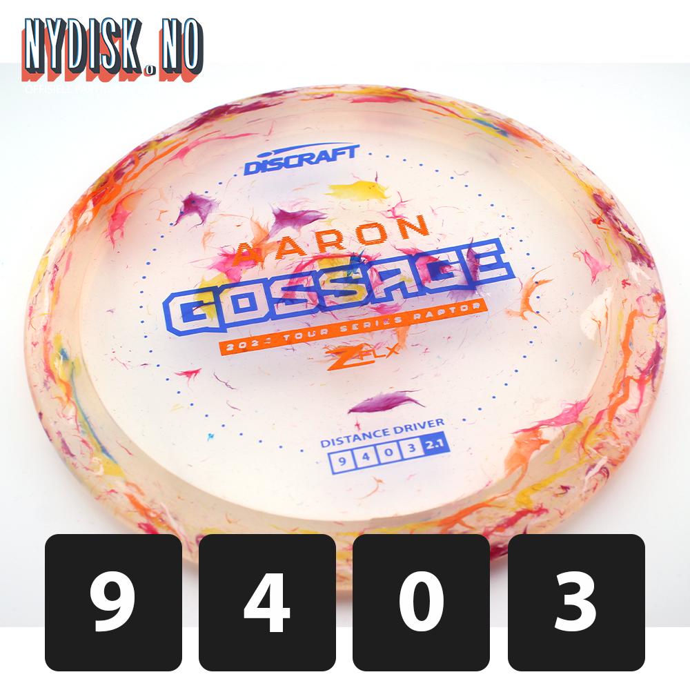 Discraft Jawbreaker Z FLX Raptor - Aaron Gossage 2024