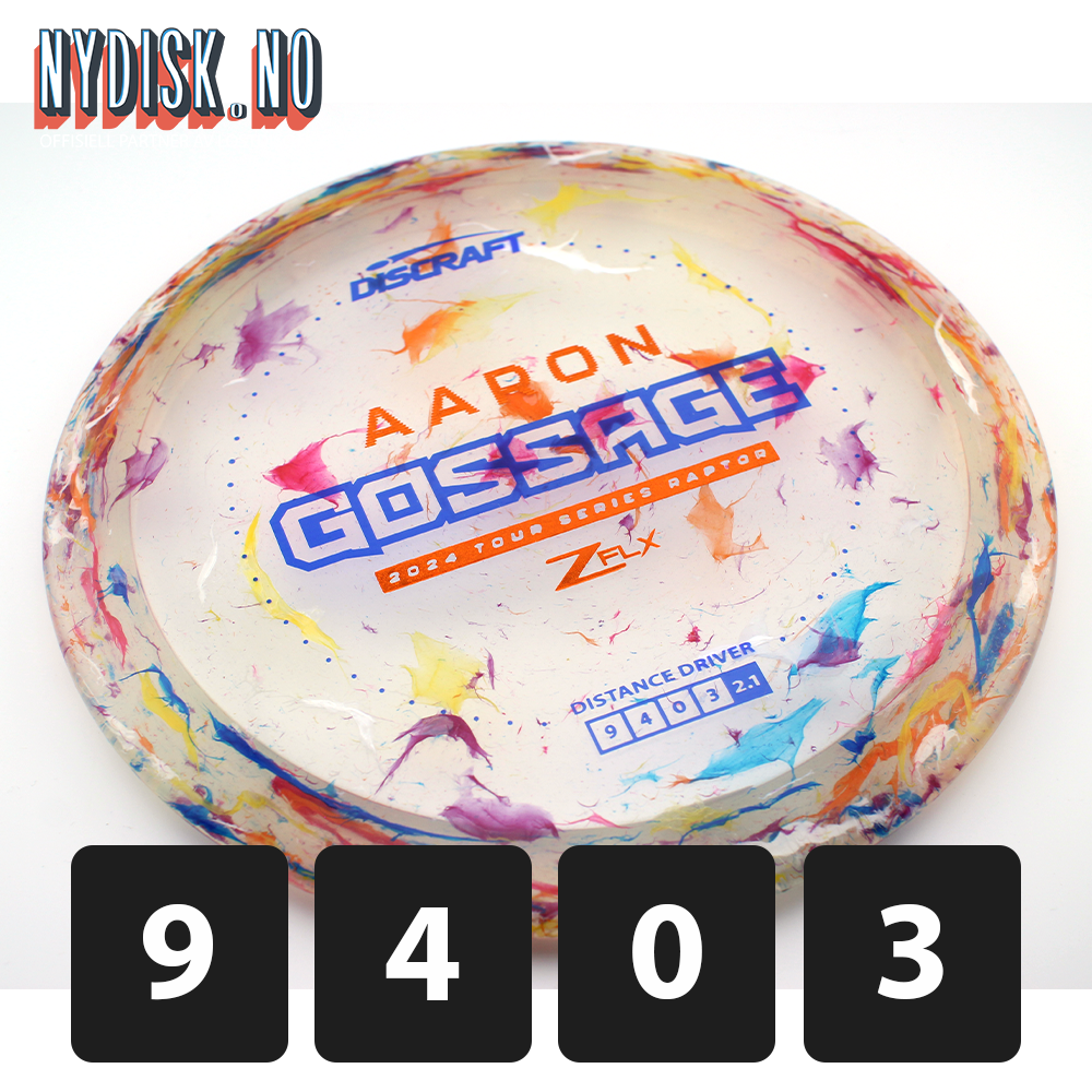 Discraft Jawbreaker Z FLX Raptor - Aaron Gossage 2024