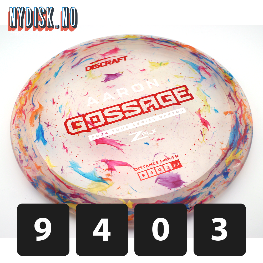 Discraft Jawbreaker Z FLX Raptor - Aaron Gossage 2024