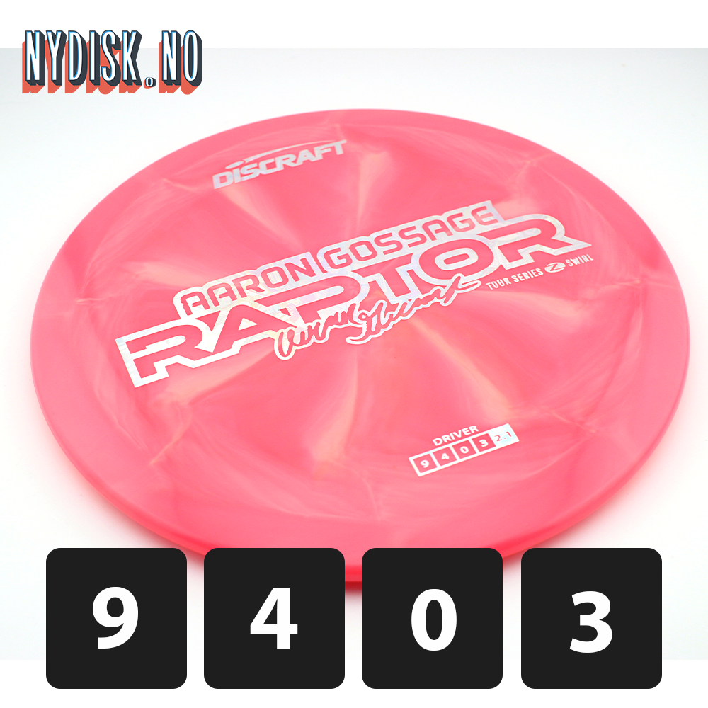 Discraft Z Swirl Raptor - Aaron Gossage 2025
