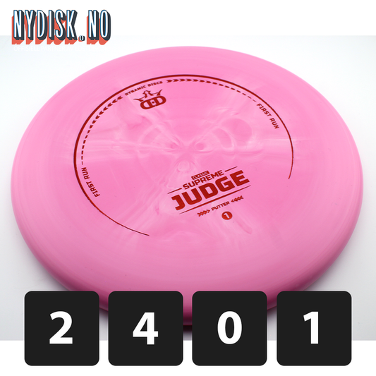 Dynamic Discs Classic Supreme Judge First Run