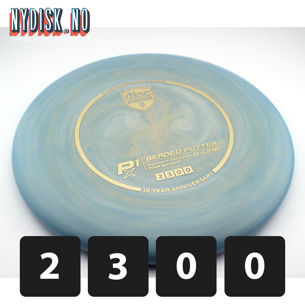 Discmania D-Line Flex 2 Swirl P1X - 10 Year Anniversary