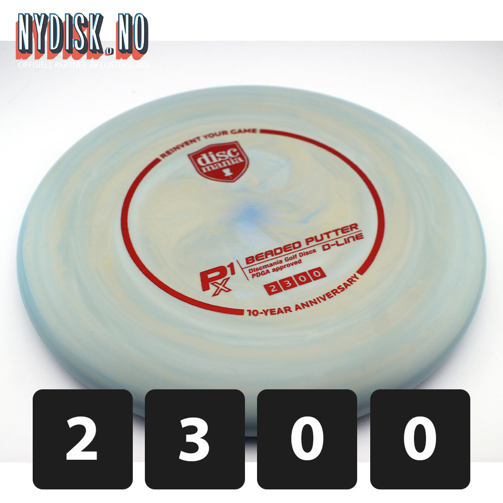 Discmania D-Line Flex 2 Swirl P1X - 10 Year Anniversary