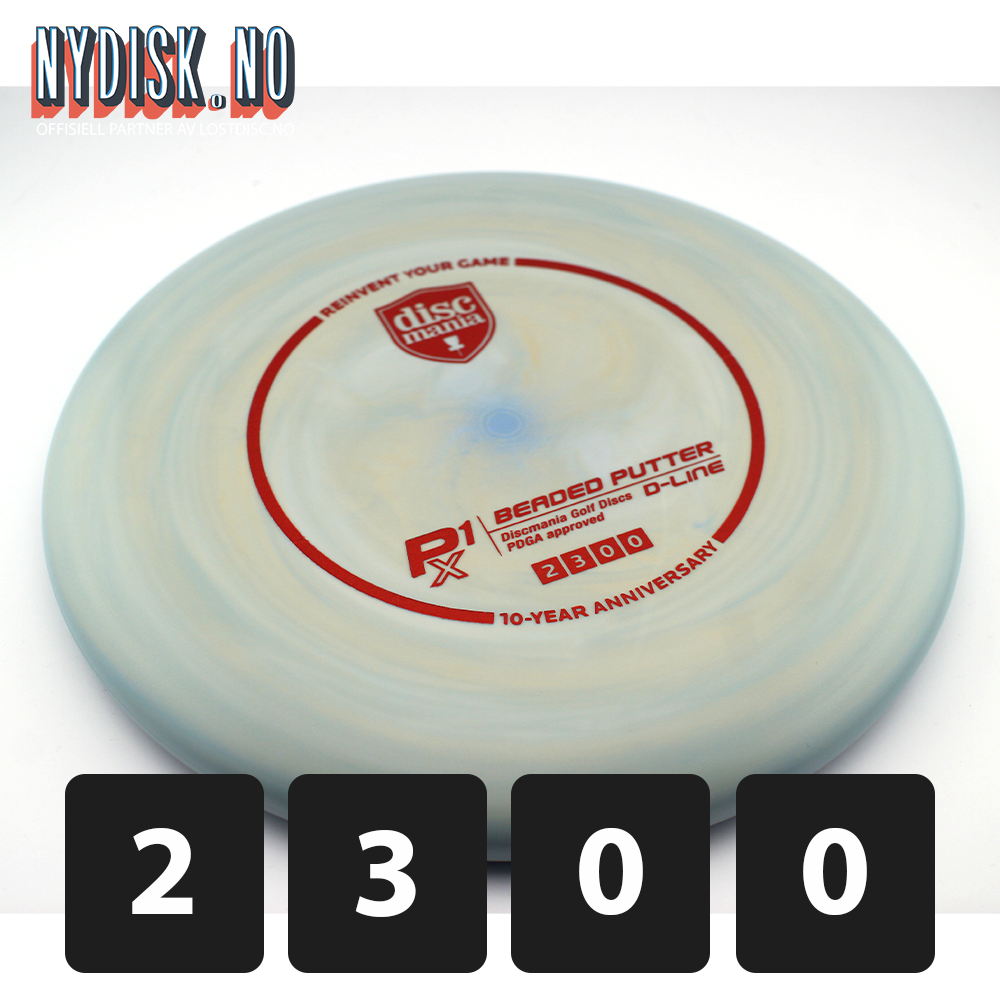 Discmania D-Line Flex 2 Swirl P1X - 10 Year Anniversary