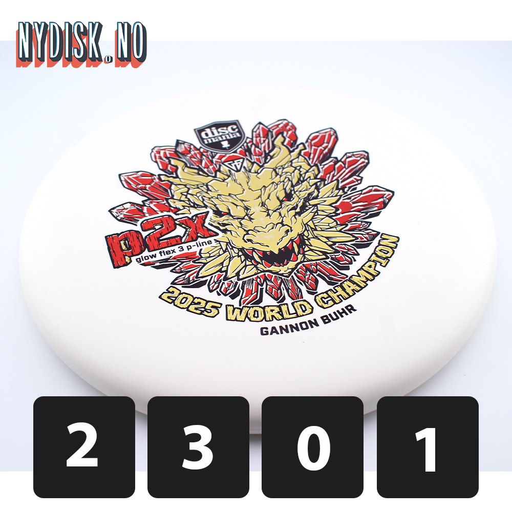Discmania P-Line Flex 3 Glow P2x - Gannon Buhr 2025 World Champion