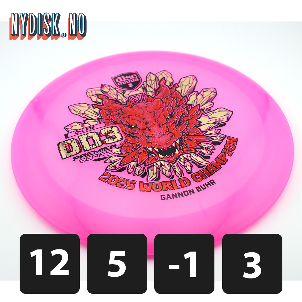 Discmania Q-Line Premier DD3 - Gannon Buhr 2025 World Champion