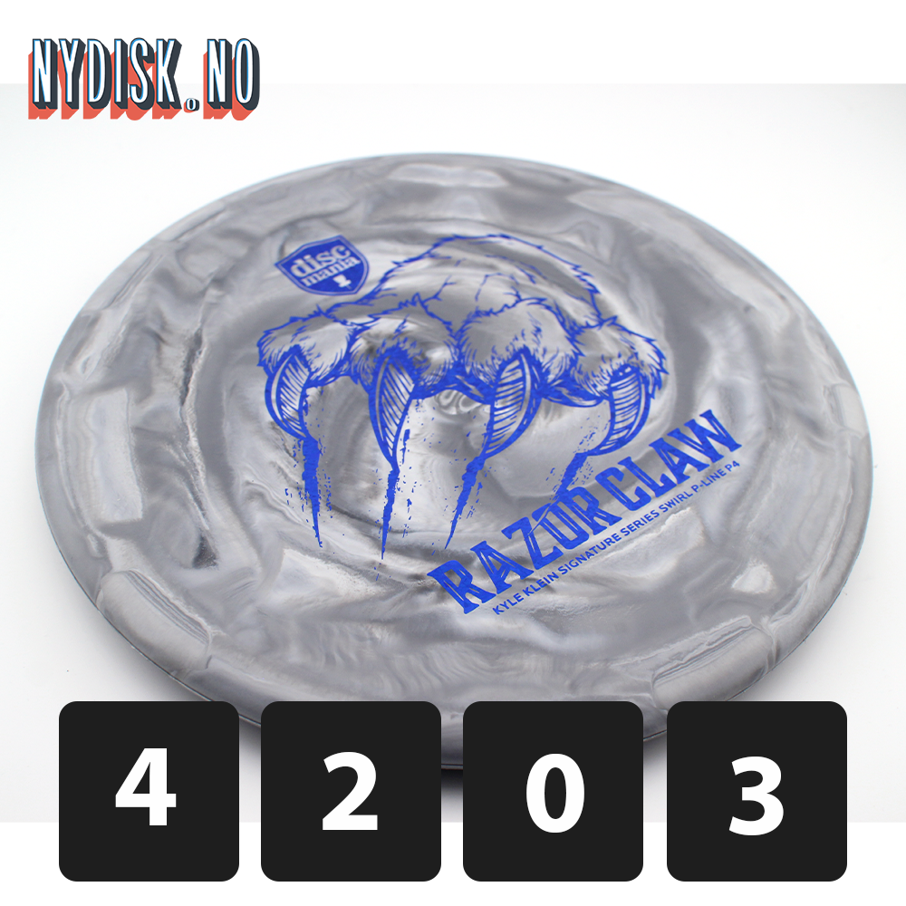 Discmania Swirl P-Line P4 Razor Claw - Kyle Klein 2025