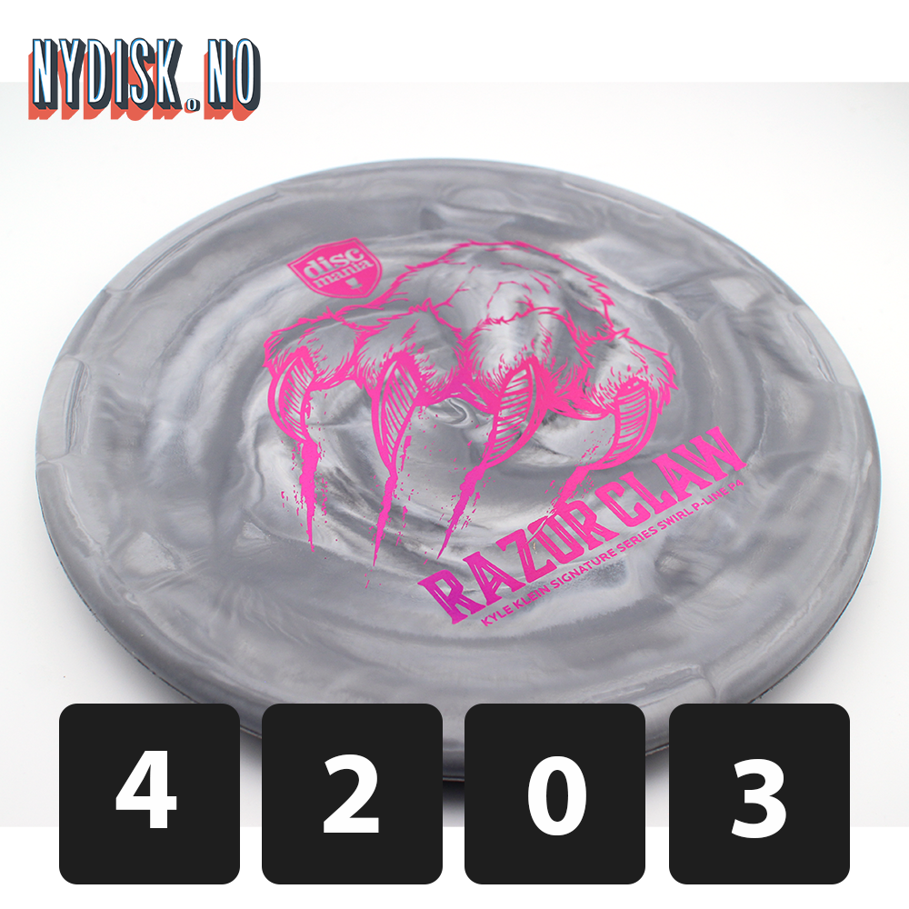 Discmania Swirl P-Line P4 Razor Claw - Kyle Klein 2025