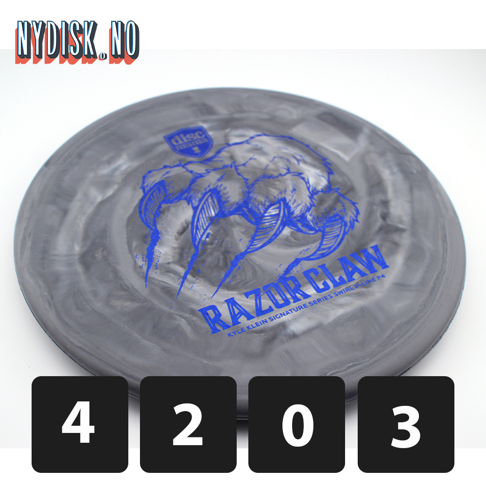 Discmania Swirl P-Line P4 Razor Claw - Kyle Klein 2025