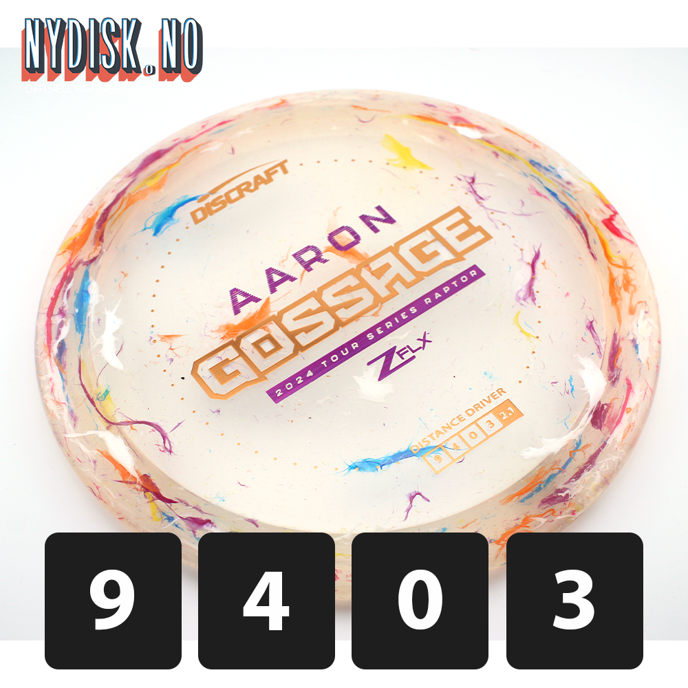 Discraft Jawbreaker Z FLX Raptor - Aaron Gossage 2024