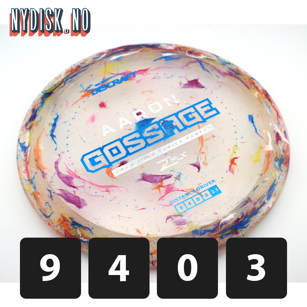 Discraft Jawbreaker Z FLX Raptor - Aaron Gossage 2024