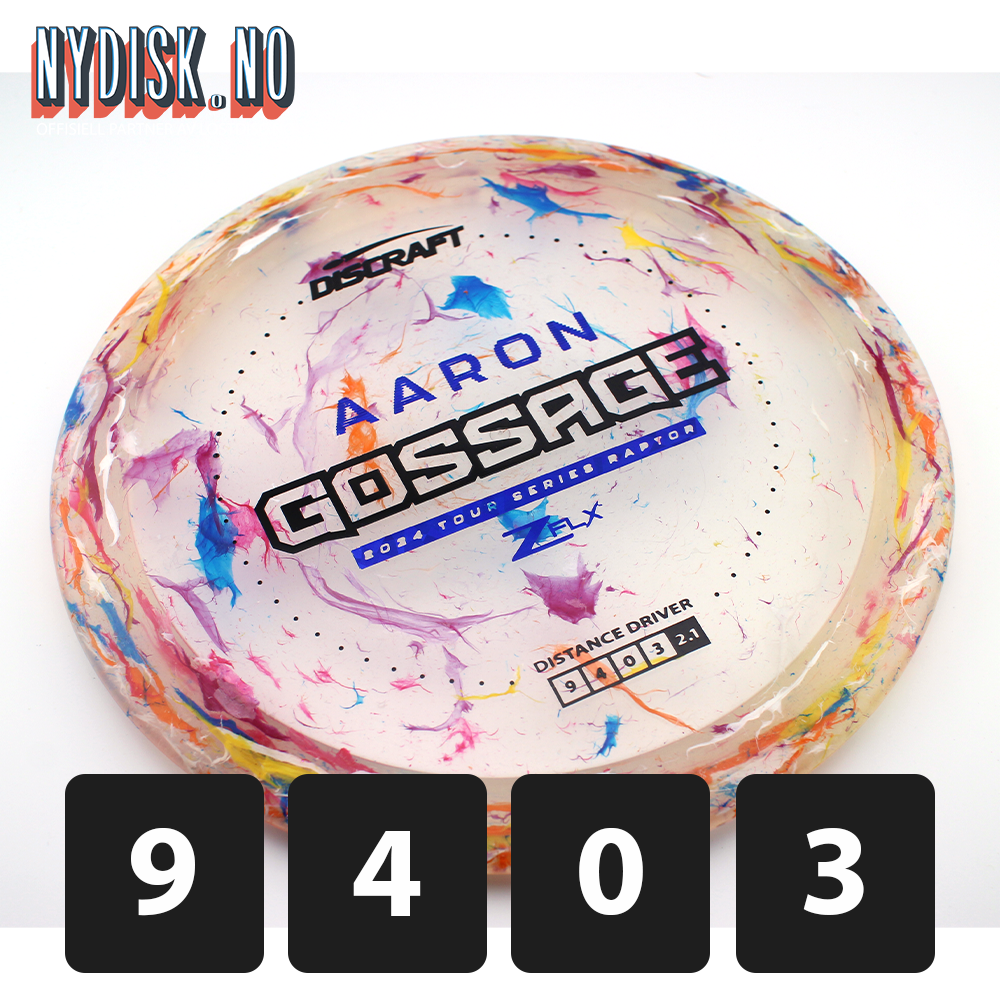 Discraft Jawbreaker Z FLX Raptor - Aaron Gossage 2024