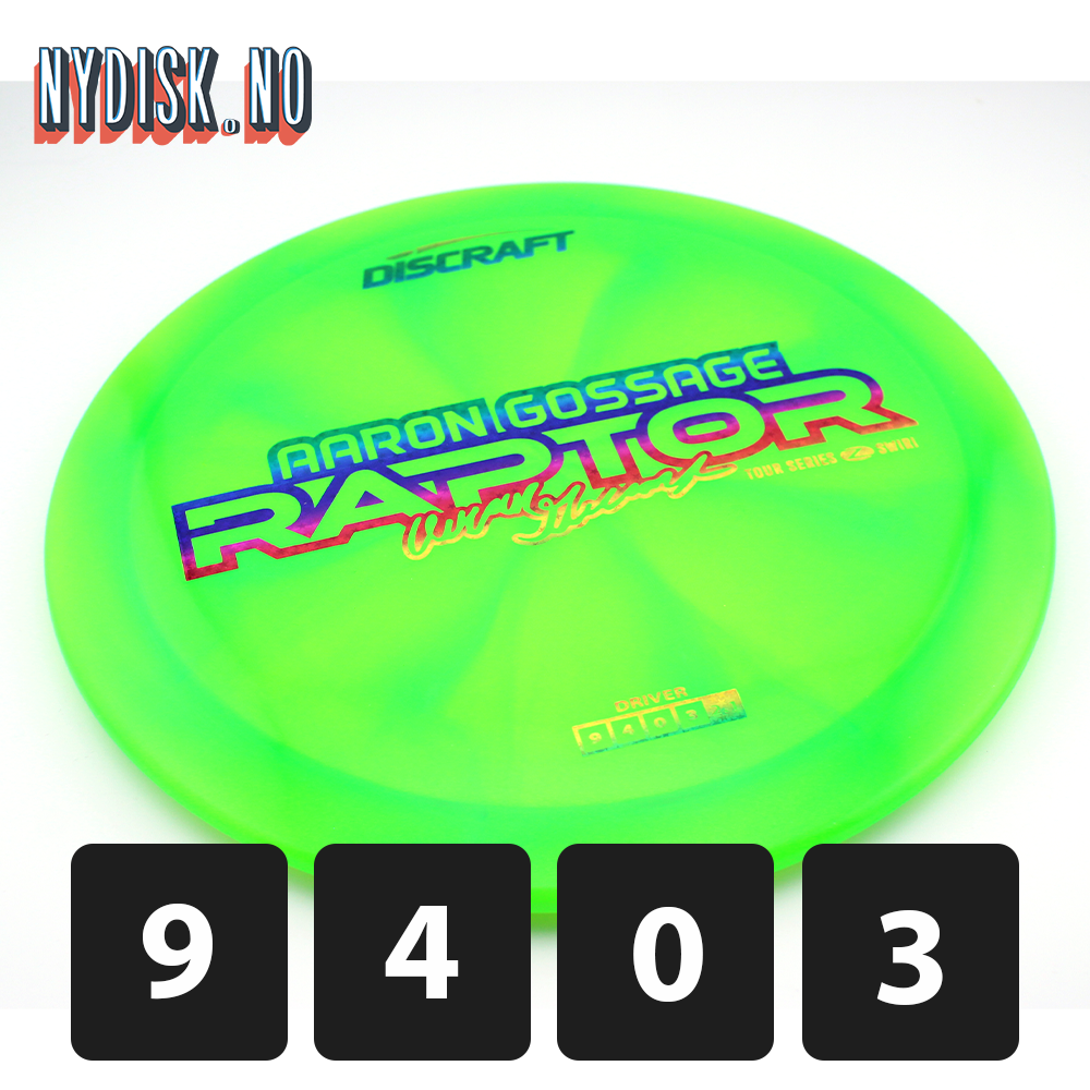 Discraft Z Swirl Raptor - Aaron Gossage 2025