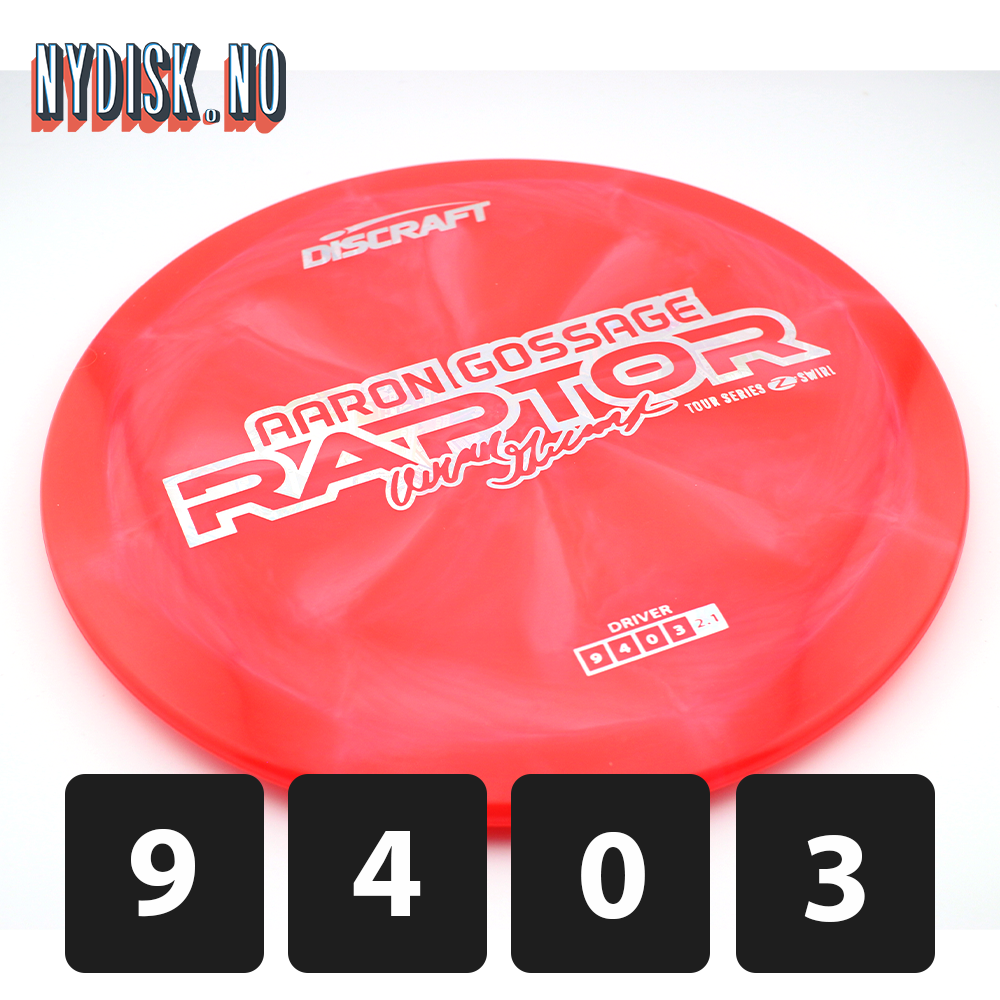 Discraft Z Swirl Raptor - Aaron Gossage 2025
